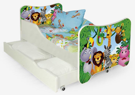 Attēls  Bērnu gulta HAPPY JUNGLE