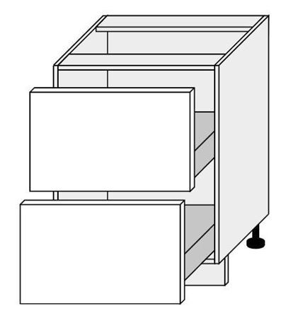 Attēls  Virtuves skapītis PLATINIUM D2M/60