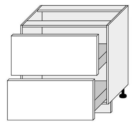 Attēls  Virtuves skapītis PLATINIUM D2M/80