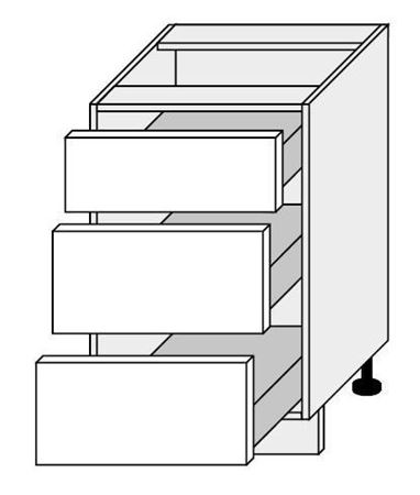 Attēls  Virtuves skapītis QUANTUM D3M/50 (METAL BOX)