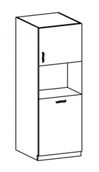 Изображение Кухонный шкаф для встраеваемой бытовой техники ASPEN D60P (P/L)