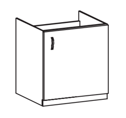 Изображение Кухонный шкафчик для встраеваемой бытовой техники PROWANSJA D60Z (P/L)