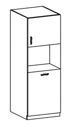 Изображение Кухонный шкаф для встраеваемой бытовой техники ROYAL D60P (P/L)