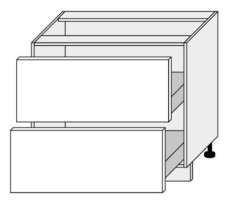 Attēls  Virtuves skapītis QUANTUM D2A/90 (HETTICH ATIRA)