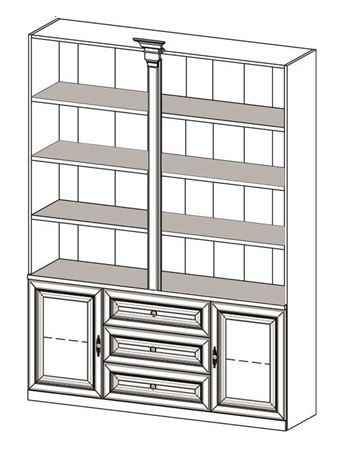 Attēls  Panelis ar kumodi MERANO ME-8
